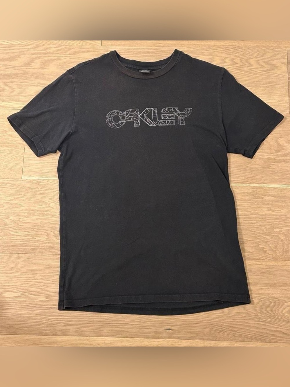 Oakley Black Short Sleeve Tee with Geometric Logo
